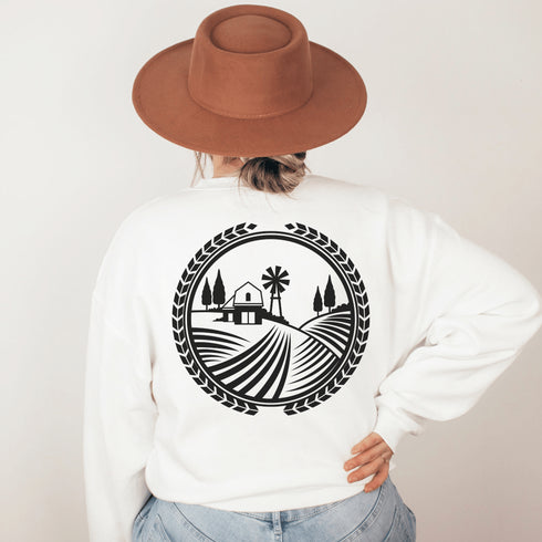 C & Win Sports Prairie Harvest Sweatshirt-Manitoba S / White - C & Win Sports