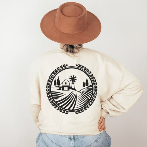 C & Win Sports Prairie Harvest Sweatshirt-Manitoba S / Sand - C & Win Sports