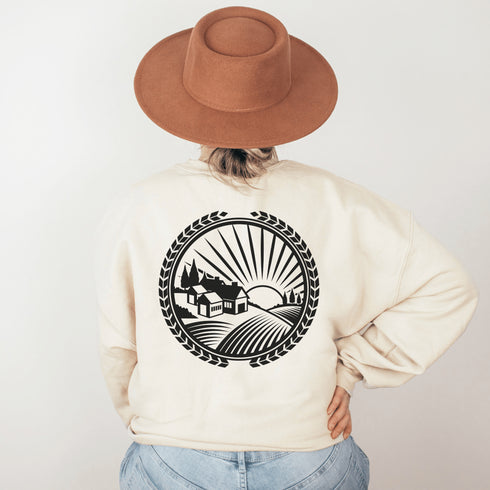 C & Win Sports Prairie Harvest Sweatshirt-Manitoba S / Sand - C & Win Sports