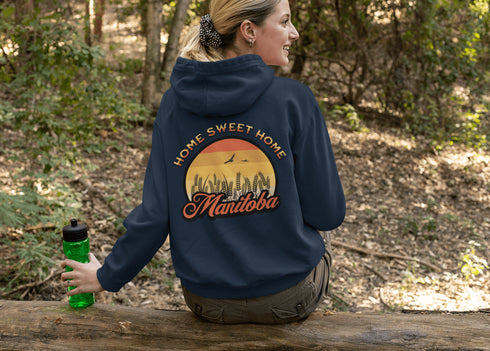 C & Win Sports Manitoba Home Sweet Home Hoodie Navy / S - C & Win Sports