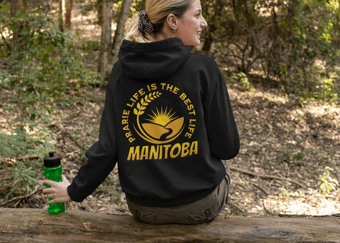 C & Win Sports Prairie Life Hoodie-Manitoba Black / S - C & Win Sports