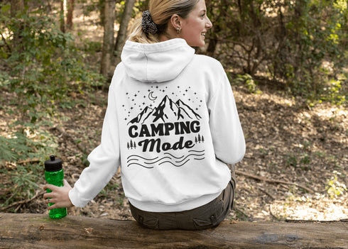 C & Win Sports Camping Mode Double Sided Hoodie White / S - C & Win Sports