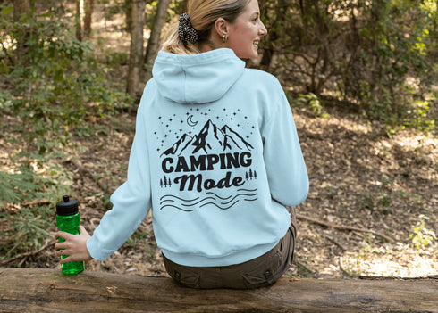 C & Win Sports Camping Mode Double Sided Hoodie Light Blue / S - C & Win Sports