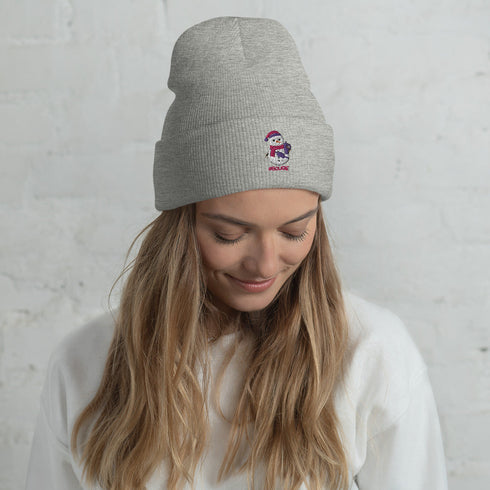 C & Win Sports Bougie Snowman Cuffed Beanie Heather Grey - C & Win Sports