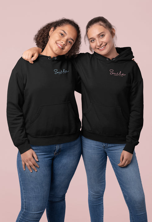 Introducing the ultimate mood lifter and smile inducer: the "Smile...Pass It On" Hoodie! Made with 100% organic cotton that's so soft, even a cactus would feel cuddly wearing it. This isn't just any hoodie; it's your wearable reminder to the world that happiness is contagious, and it starts with a simple smile.