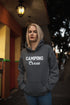 C & Win Sports Camping Crew Hoodie ( Double Sided) Dark Heather / S - C & Win Sports