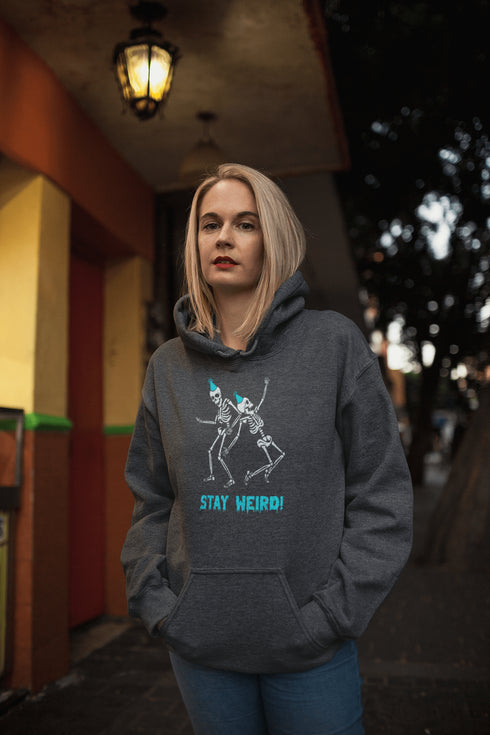 C & Win Sports Stay Weird Hoodie Dark Heather / S - C & Win Sports
