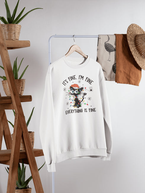 C & Win Sports Everything Is Fine Sweatshirt - C & Win Sports
