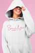Introducing the latest in wearable cheer technology: the "Smile, Pass It On" Hoodie! This isn't just any ordinary hoodie. Oh no, it's your new best friend, fashion statement, and personal cheerleader all rolled into one cozy package.