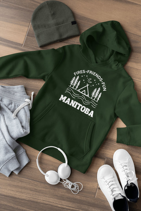 C & Win Sports Manitoba-Fires, Friends, Fun Hoodie - C & Win Sports