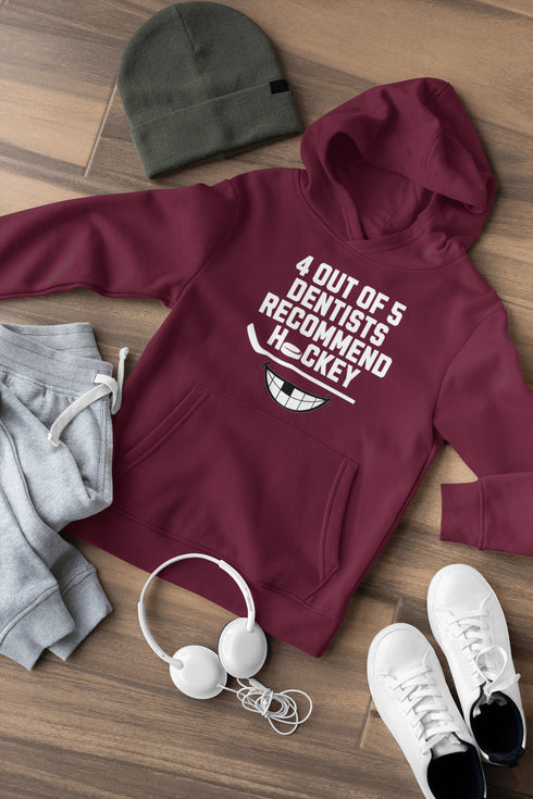 C & Win Sports 4 Out Of 5 Dentists Recommend Hockey Hoodie - C & Win Sports
