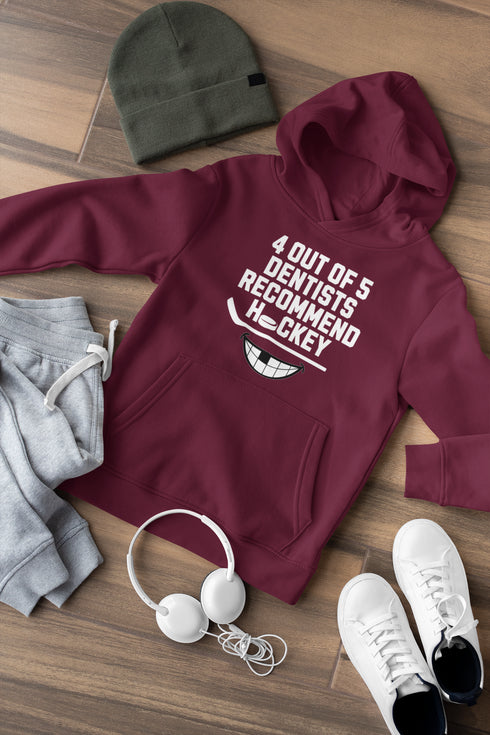C & Win Sports 4 Out Of 5 Dentists Recommend Hockey Hoodie - C & Win Sports