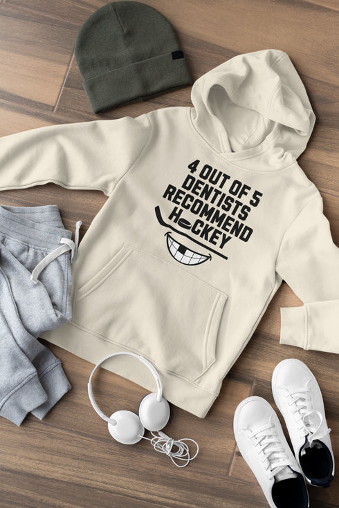 C & Win Sports 4 Out Of 5 Dentists Recommend Hockey Hoodie - C & Win Sports