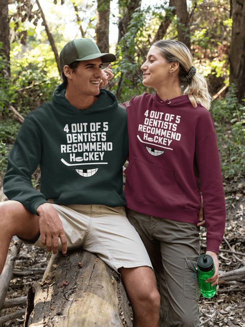C & Win Sports 4 Out Of 5 Dentists Recommend Hockey Hoodie - C & Win Sports