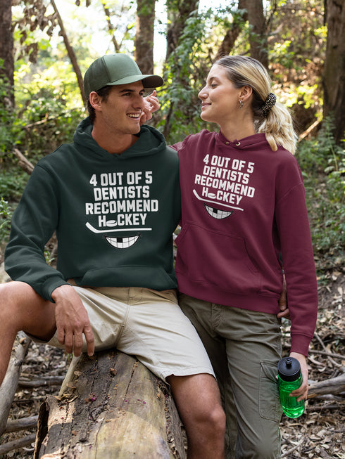 C & Win Sports 4 Out Of 5 Dentists Recommend Hockey Hoodie - C & Win Sports