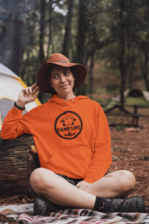 C & Win Sports Camp Life Hoodie Orange / S - C & Win Sports