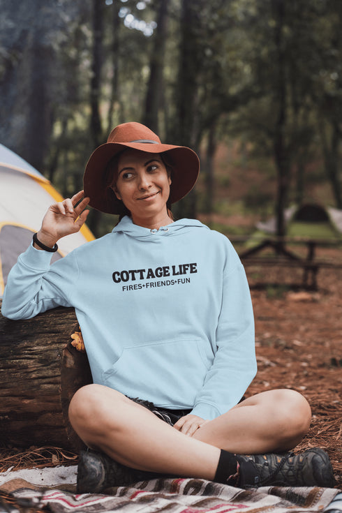 C & Win Sports Cottage Life Hoodie Light Blue / S - C & Win Sports