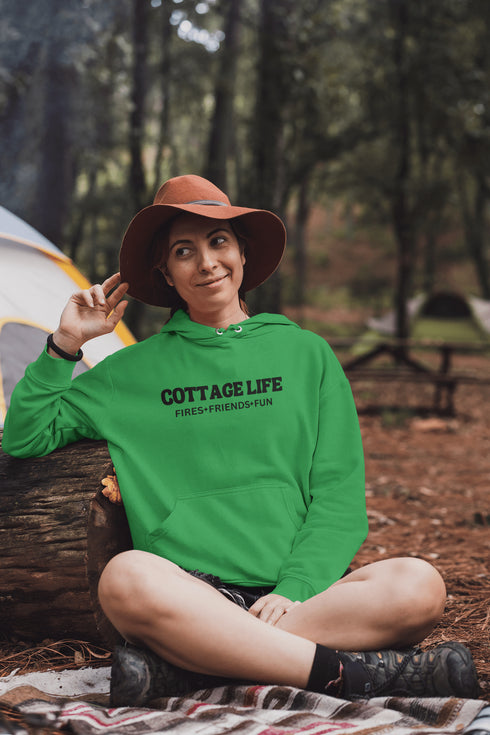 C & Win Sports Cottage Life Hoodie Irish Green / S - C & Win Sports