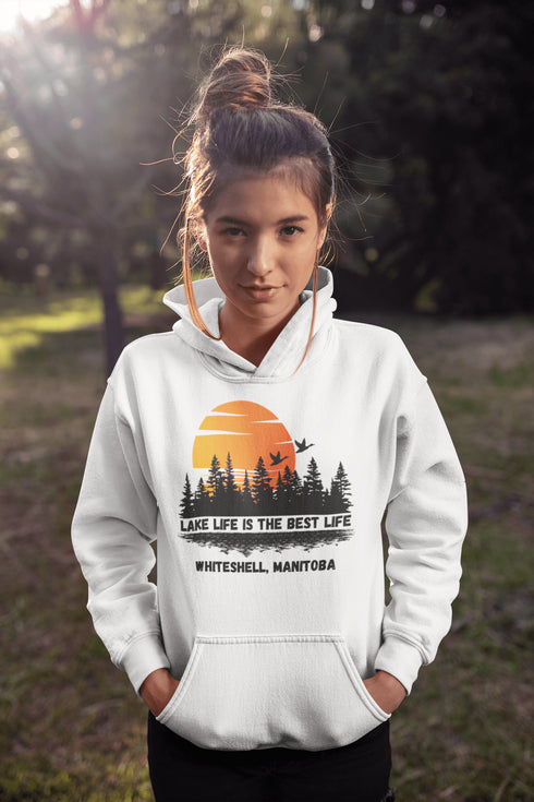 Discover the essence of Canadian wilderness with our exclusive Customizable Lake Hoodie Collection, meticulously designed to envelop you in the serene beauty of Manitoba and Ontario's most captivating lakes.