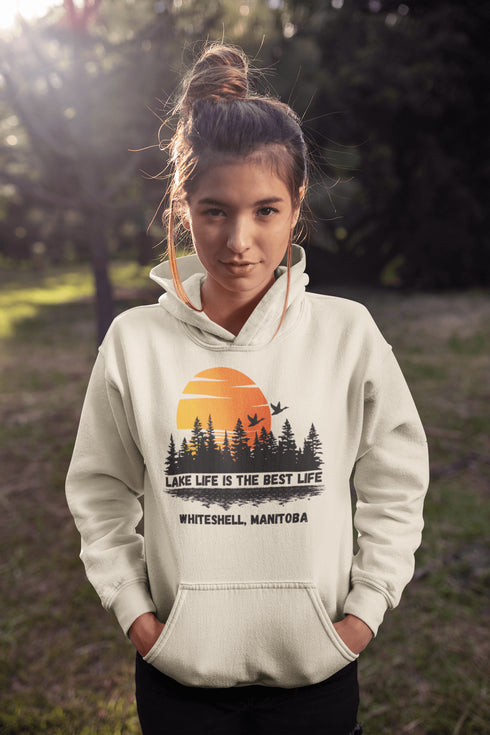 Discover the essence of Canadian wilderness with our exclusive Customizable Lake Hoodie Collection, meticulously designed to envelop you in the serene beauty of Manitoba and Ontario's most captivating lakes.