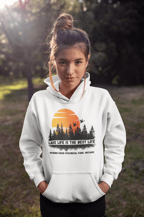 Discover the essence of Canadian wilderness with our exclusive Customizable Lake Hoodie Collection, meticulously designed to envelop you in the serene beauty of Manitoba and Ontario's most captivating lakes.