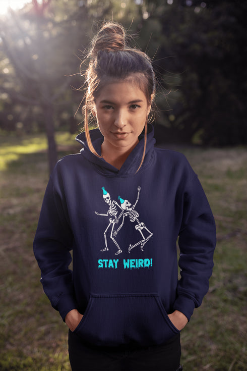 C & Win Sports Stay Weird Hoodie Navy / S - C & Win Sports