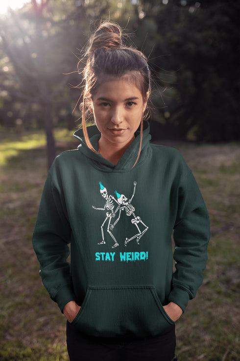C & Win Sports Stay Weird Hoodie Forest Green / S - C & Win Sports