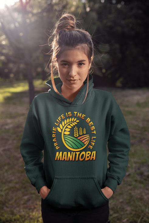 C & Win Sports Manitoba-Prairie Life Hoodie Forest Green / S - C & Win Sports