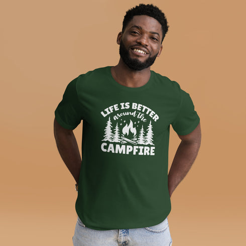 Life Is Better Around The Campfire Camping T-Shirt