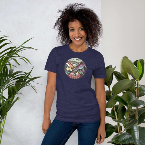 This stylish tee features a captivating Earth Element graphic, showcasing the beauty and vitality of our planet.