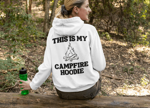 C & Win Sports This Is My Campfire Double Sided Hoodie White / S - C & Win Sports