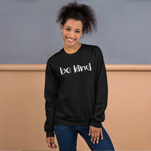 C & Win Sports BE KIND Unisex Sweatshirt Black / S - C & Win Sports