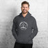 C & Win Sports Eat Sleep Hockey Sticks Hoodie Dark Heather / S - C & Win Sports