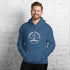 C & Win Sports Eat Sleep Hockey Sticks Hoodie Indigo Blue / S - C & Win Sports