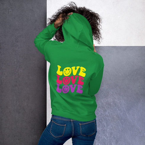 C & Win Sports LOVE LOVE LOVE Hoodie Irish Green / S - C & Win Sports