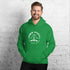 C & Win Sports Eat Sleep Hockey Sticks Hoodie Irish Green / S - C & Win Sports