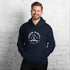 C & Win Sports Eat Sleep Hockey Sticks Hoodie Navy / S - C & Win Sports