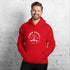 C & Win Sports Eat Sleep Hockey Sticks Hoodie Red / S - C & Win Sports
