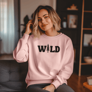Introducing our gender-neutral sweatshirt with the bold and adventurous saying "Wild". Whether you're hitting the trails, going on an adventure, or heading out for a day of hiking, this sweater is the perfect addition to your outdoor wardrobe.