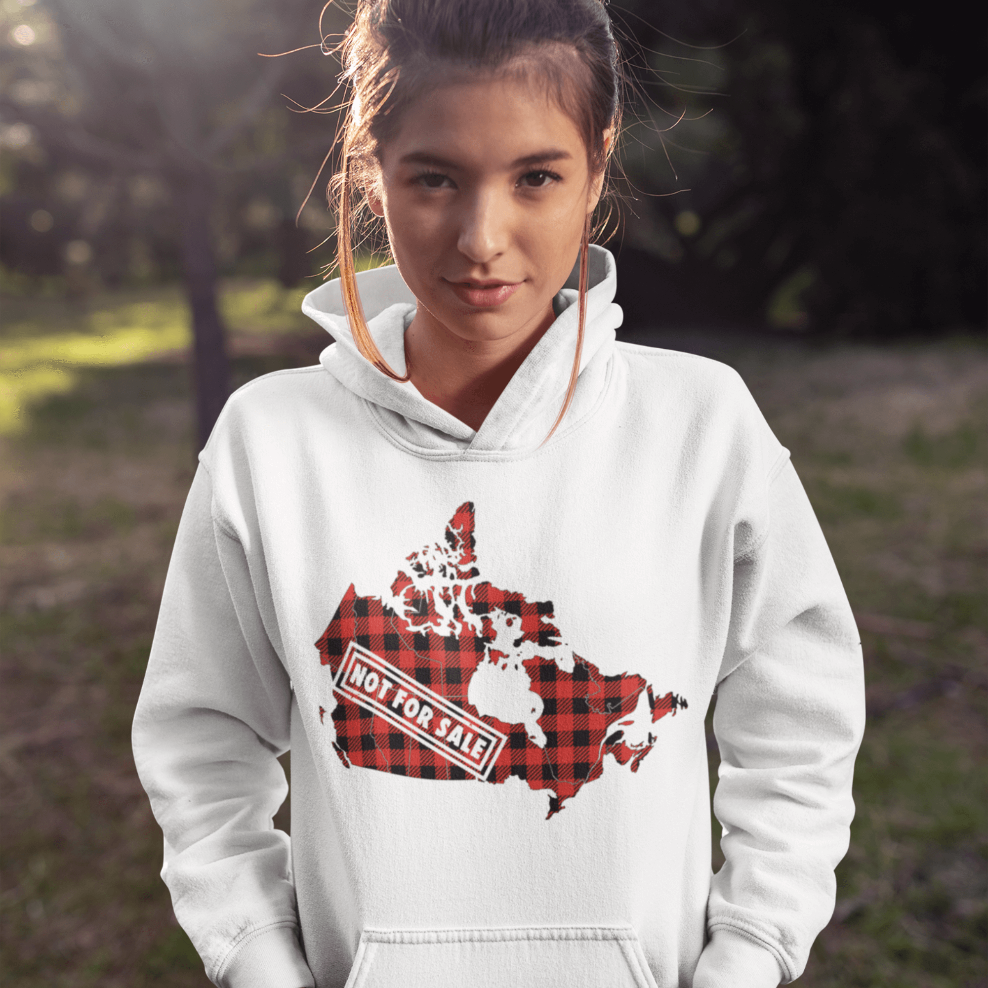 Canada Is Not For Sale Hoodie-Canada Map