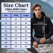 Gilden 18500 Hoodie Sizing Chart