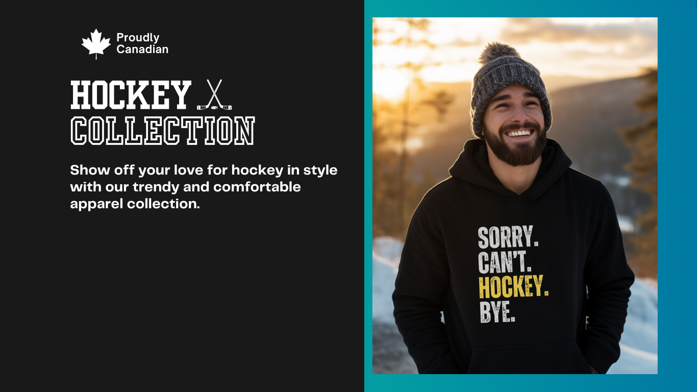 Show off your love for hockey in style with our trendy and comfortable apparel collection.