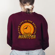 Introducing our new Nature Shirt, a gender-neutral sweatshirt that perfectly captures the beauty of a Prairie sunset with wheat. This Sunset Sweatshirt is the perfect way to show your love for the Canadian Prairies and your appreciation for nature. 