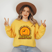 Introducing our newest addition to the Nature Shirt collection - the Sunset Sweatshirt. This gender-neutral Canada Sweater is perfect for anyone who loves the great outdoors and the beauty of nature. Featuring a stunning Prairie sunset with wheat, this sweatshirt is sure to catch the eye of anyone who sees it.