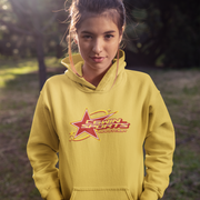 Introducing the latest addition to our collection of trendy graphic hoodies in Canada - our gender-neutral hoodie with a shooting star graphic and the words "Winnipeg, Manitoba Canada." 