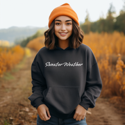The Sweater Weather hoodie. With its super soft material, you'll feel like you're wrapped up in a warm hug from your grandma