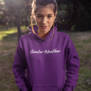 The Sweater Weather hoodie. With its super soft material, you'll feel like you're wrapped up in a warm hug from your grandma
