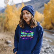 Introducing our trendy graphic hoodies that are truly out of this world! Our latest addition features a retro globe graphic with the words "Winnipeg Manitoba" in bright colors, making it the perfect statement piece for anyone who loves to show off their love for their city. 