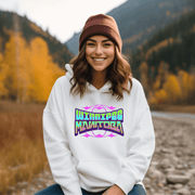 Introducing our trendy graphic hoodies that are truly out of this world! Our latest addition features a retro globe graphic with the words "Winnipeg Manitoba" in bright colors, making it the perfect statement piece for anyone who loves to show off their love for their city. 