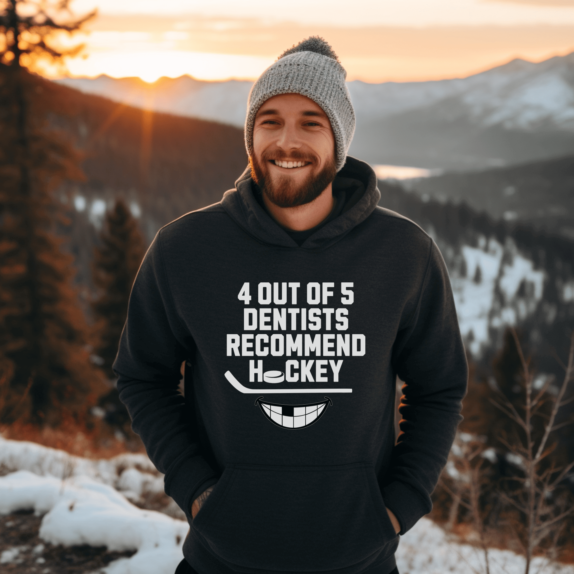 4 Out Of 5 Dentists Recommend Hockey Hoodie
